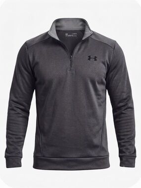 UNDER ARMOUR Classic Quarter Zip Pullover, Men’s Size M, Black